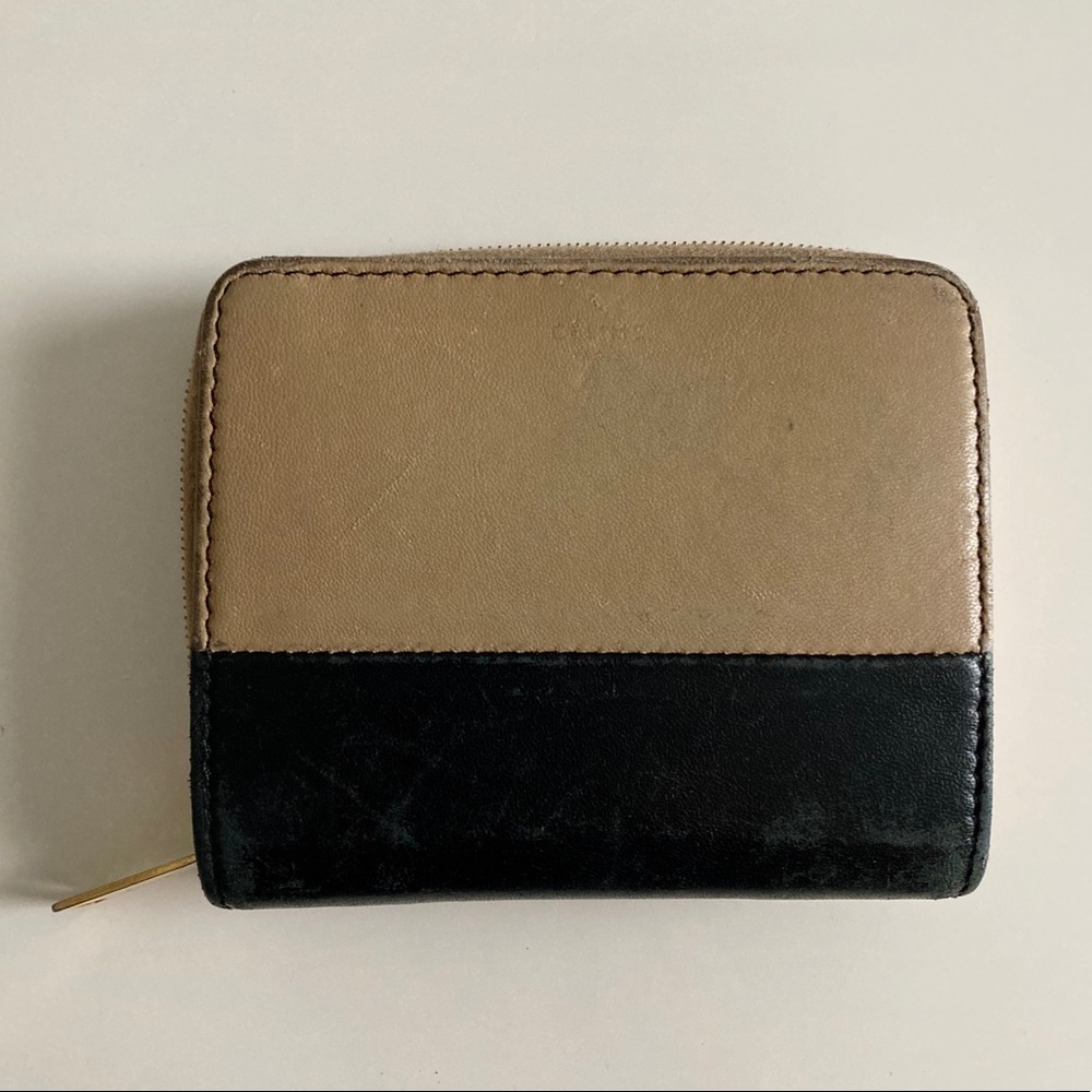 CELINE Bicolor Two Tone Wallet